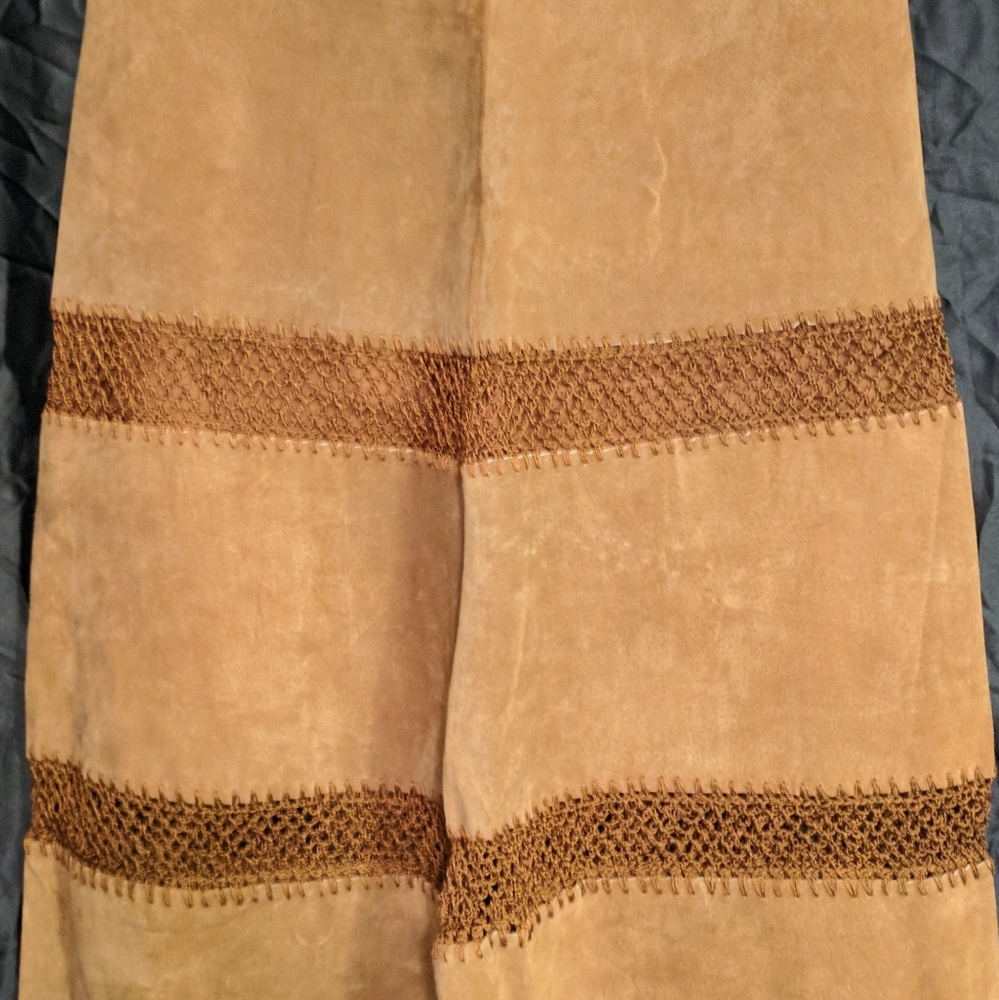 BABA genuine leather skirt